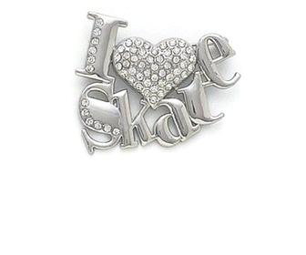 I Love Skate Pin|J'aime Patiner