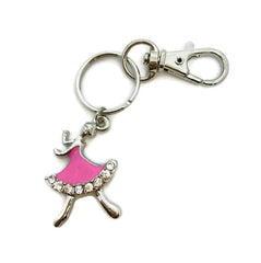 Pink Ballet Dancer Keychain|Porte-clés de Danseur de Ballet Rose